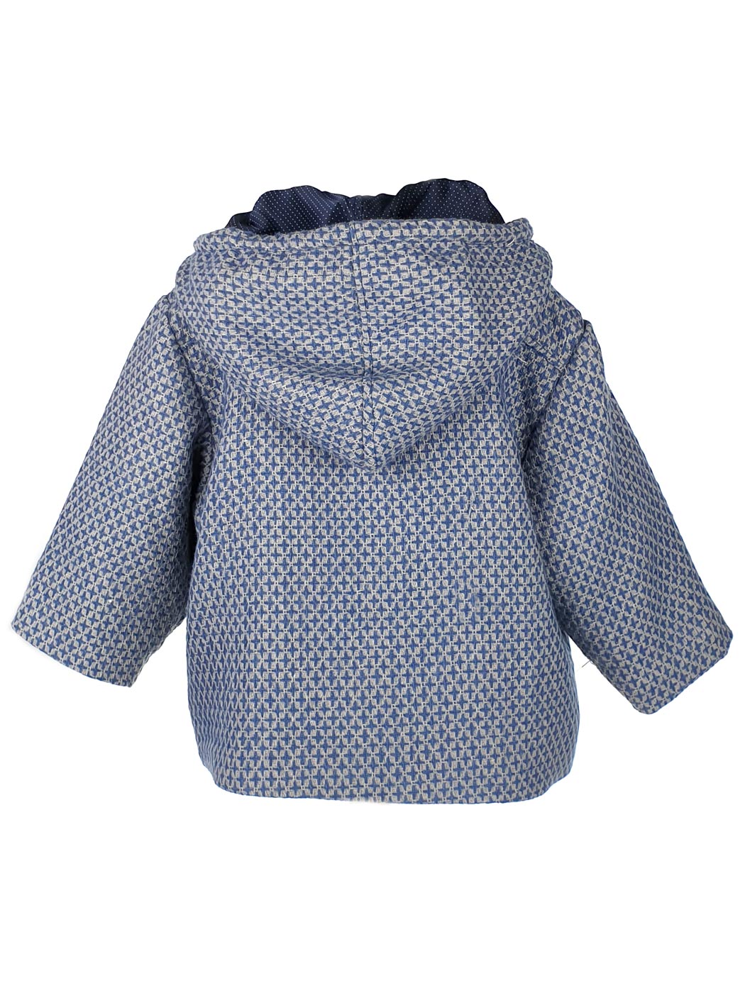 Boy's coat with checkered pattern - GERMAN Blue