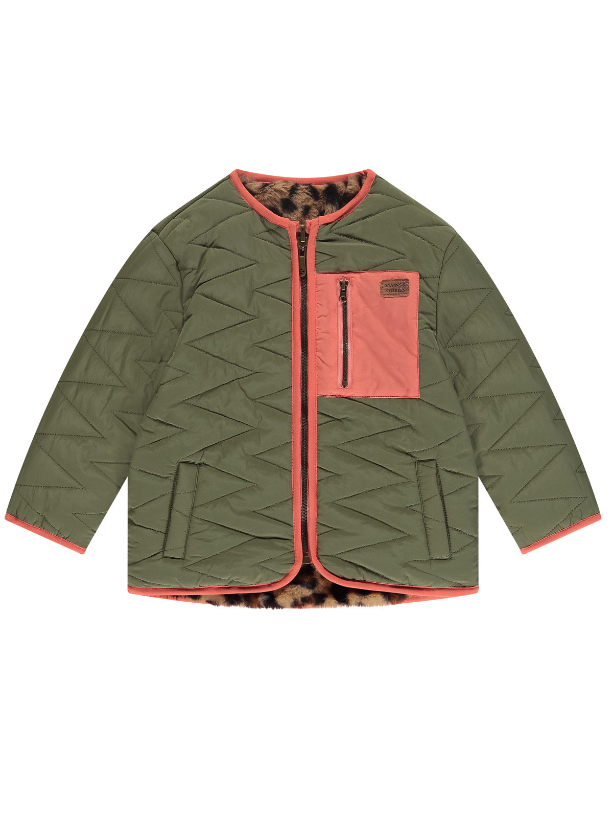 Babyface- Μπουφάν δύο όψεων για κορίτσι με animal τύπωμα