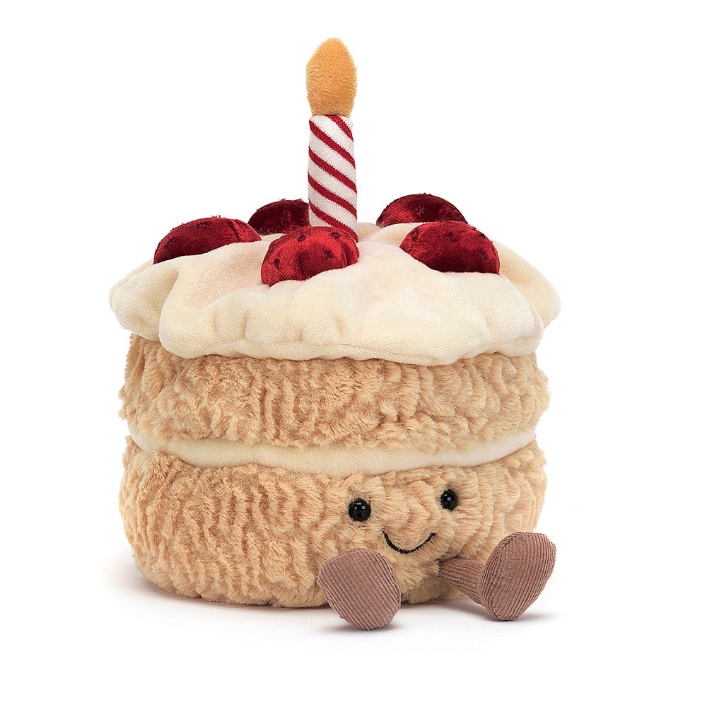 Jellycat soft toy Amuseable Birthday Cake- A2BCN