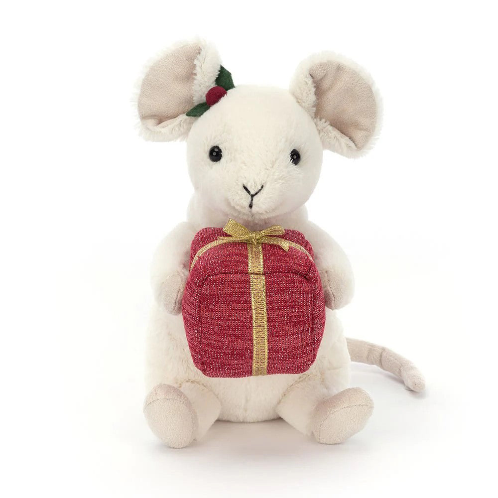 Jellycat soft toy Merry Mouse Present-MER3P