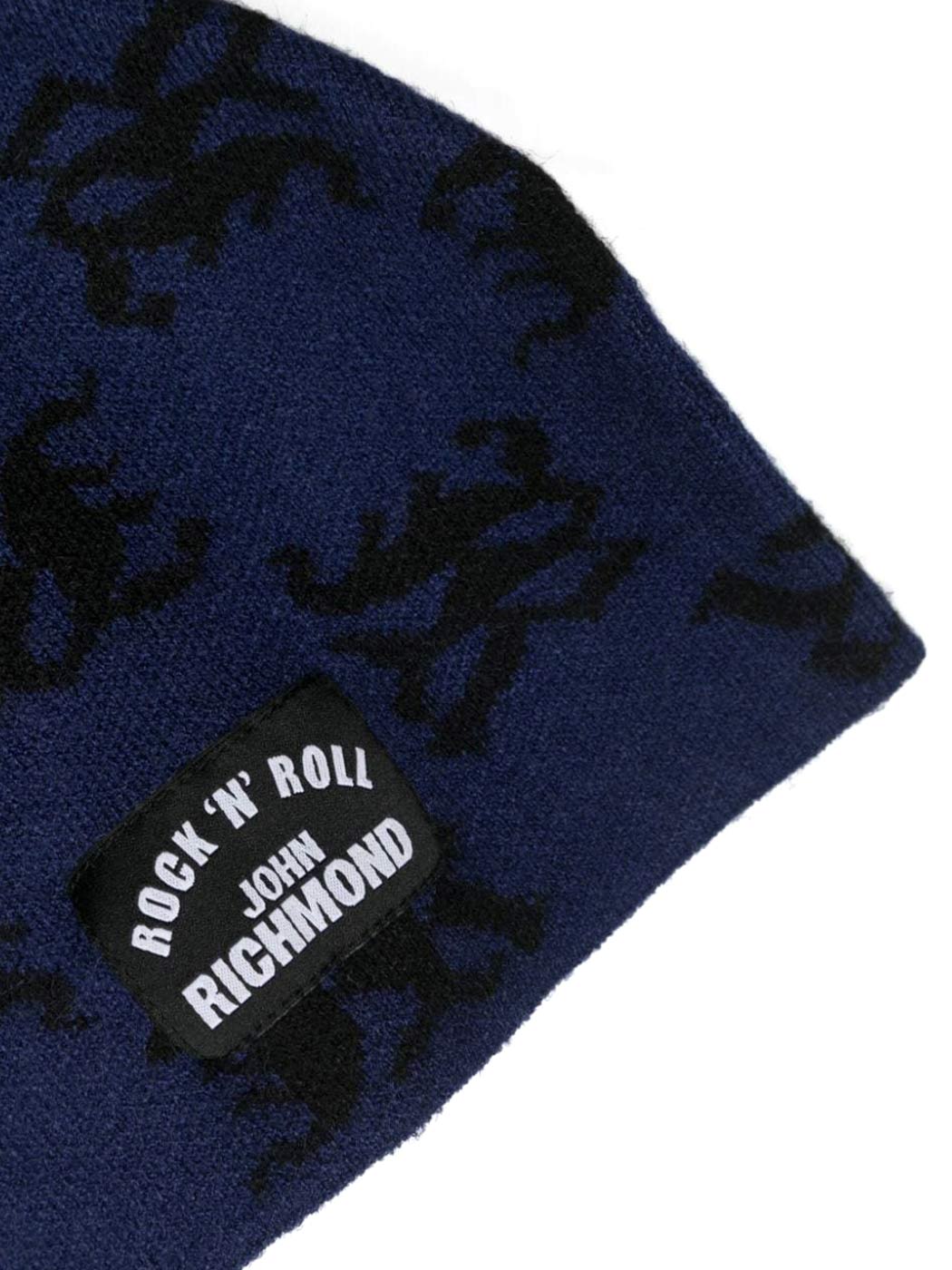JOHN RICHMOND-Kid's knitted scarf & hat - RBA23069HS Blue