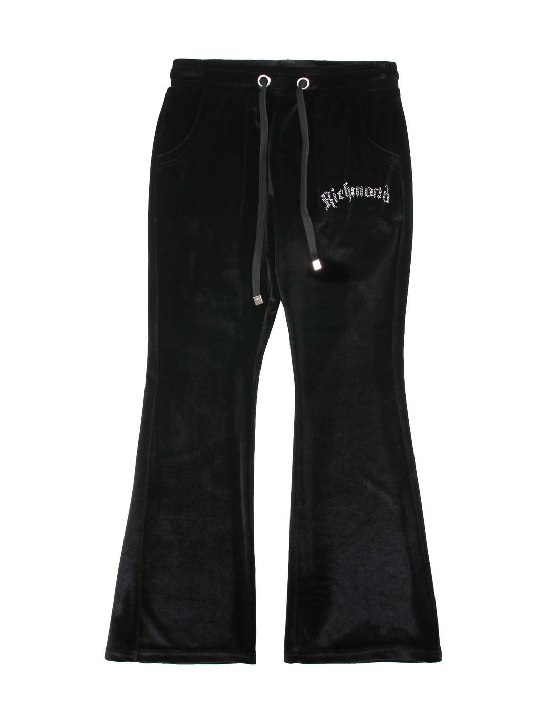JOHN RICHMOND-Girl's velour track pants - RGA23085PA Black