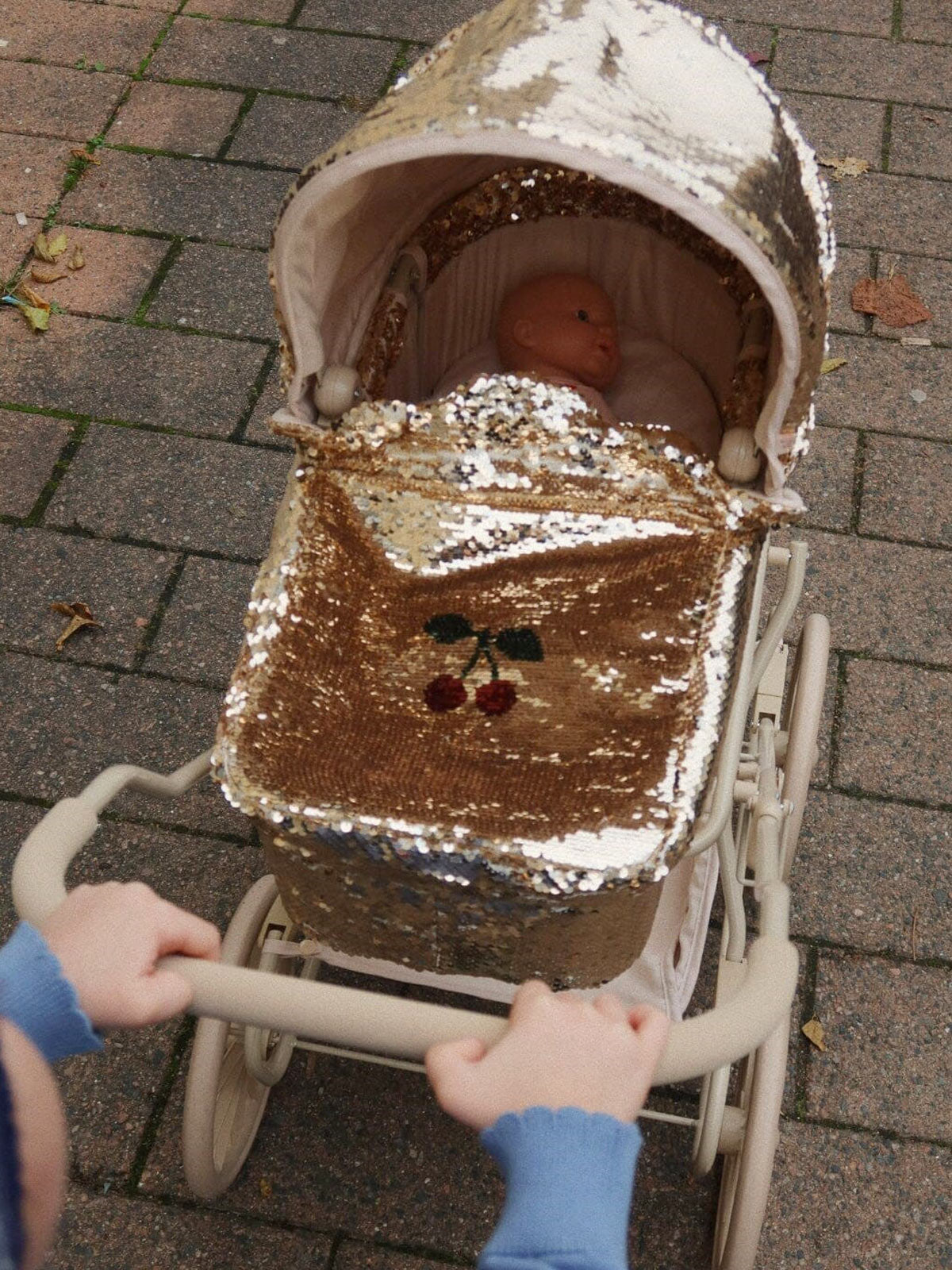 Konges Slojd activity toy Sparkly Doll Pram-KS103985