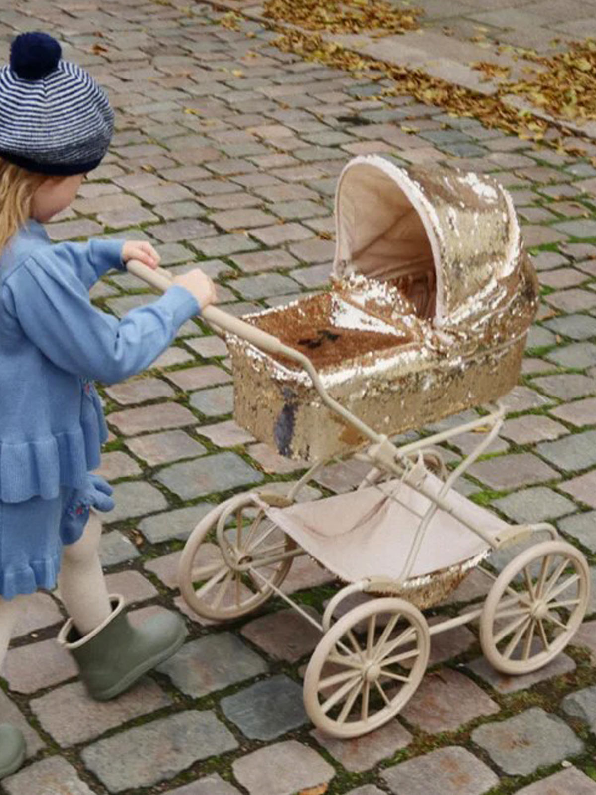 Konges Slojd activity toy Sparkly Doll Pram-KS103985