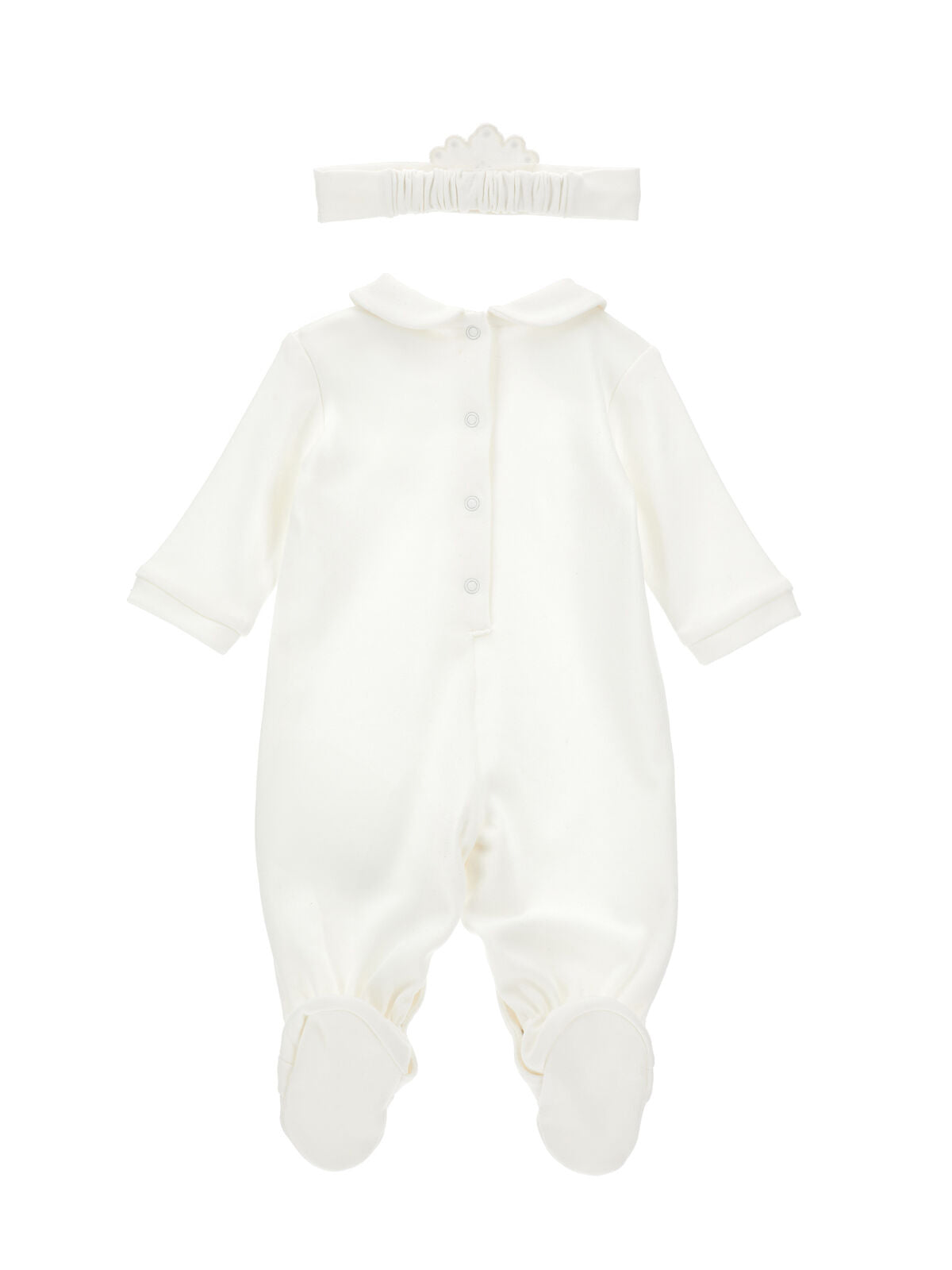 Monnalisa-Jumpsuit with Rhinestone crown headband-35F503