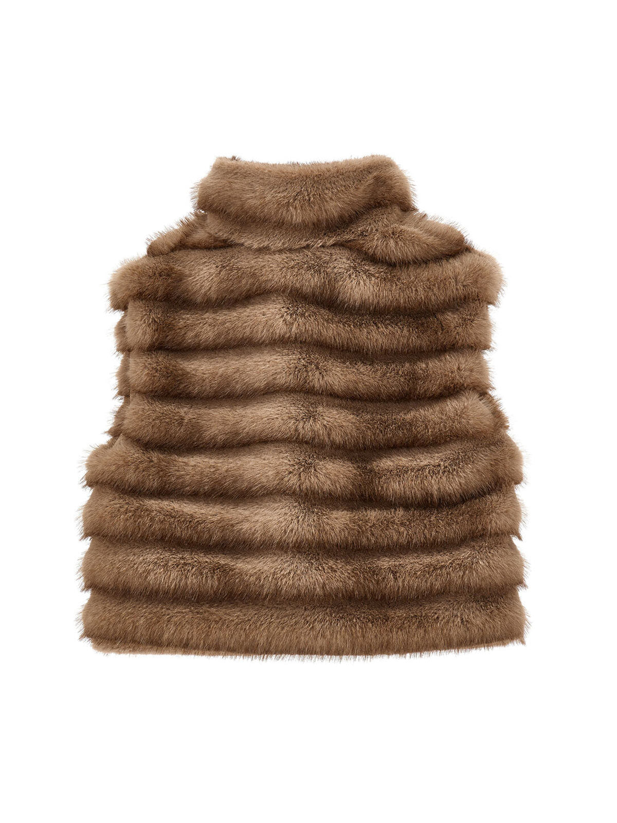 Monnalisa Αμάνικο βελούδινο γούνινο γιλέκο