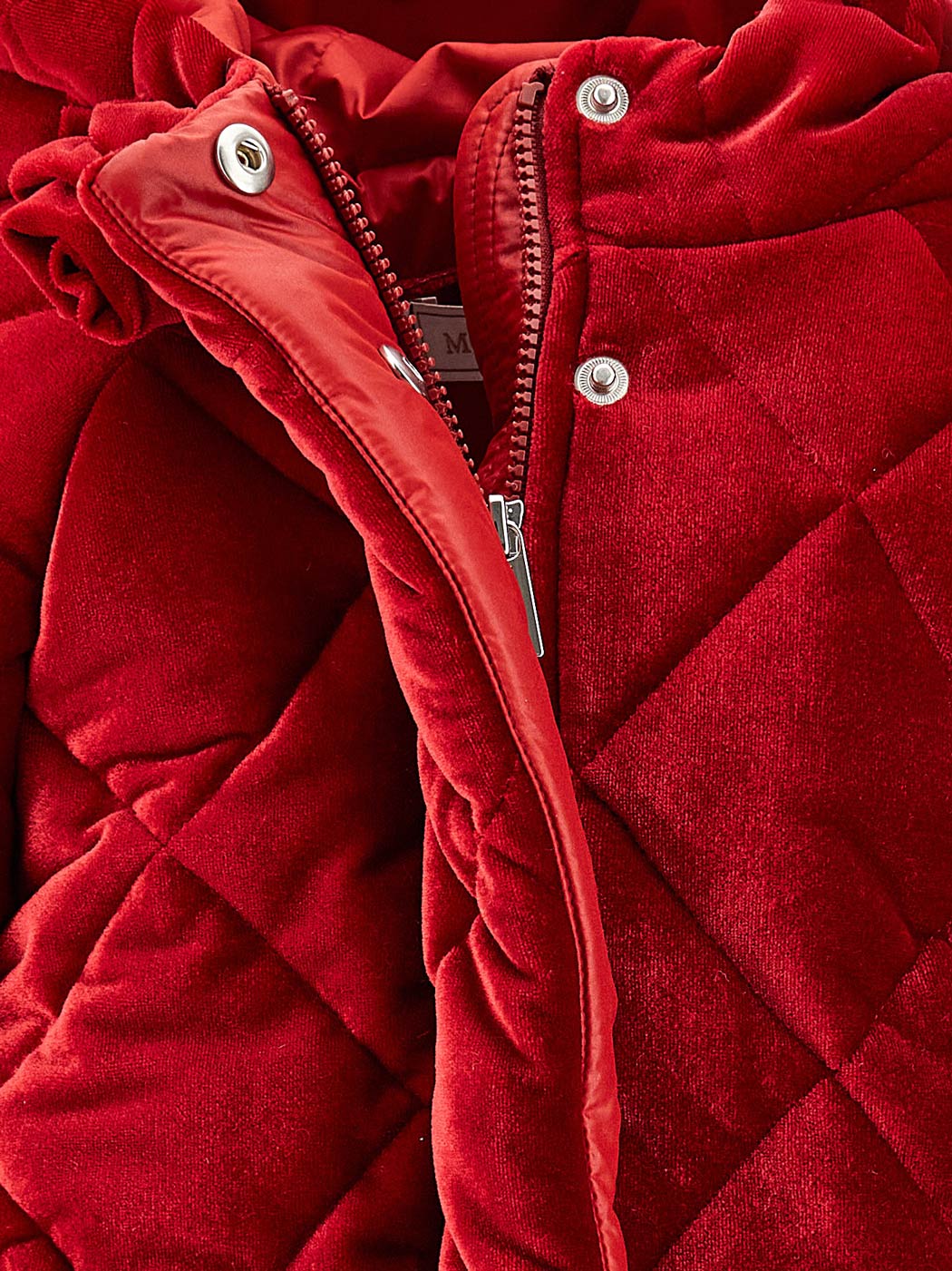 MONNALISA Baby's quilted chenille jacket - 31B1042416 Red