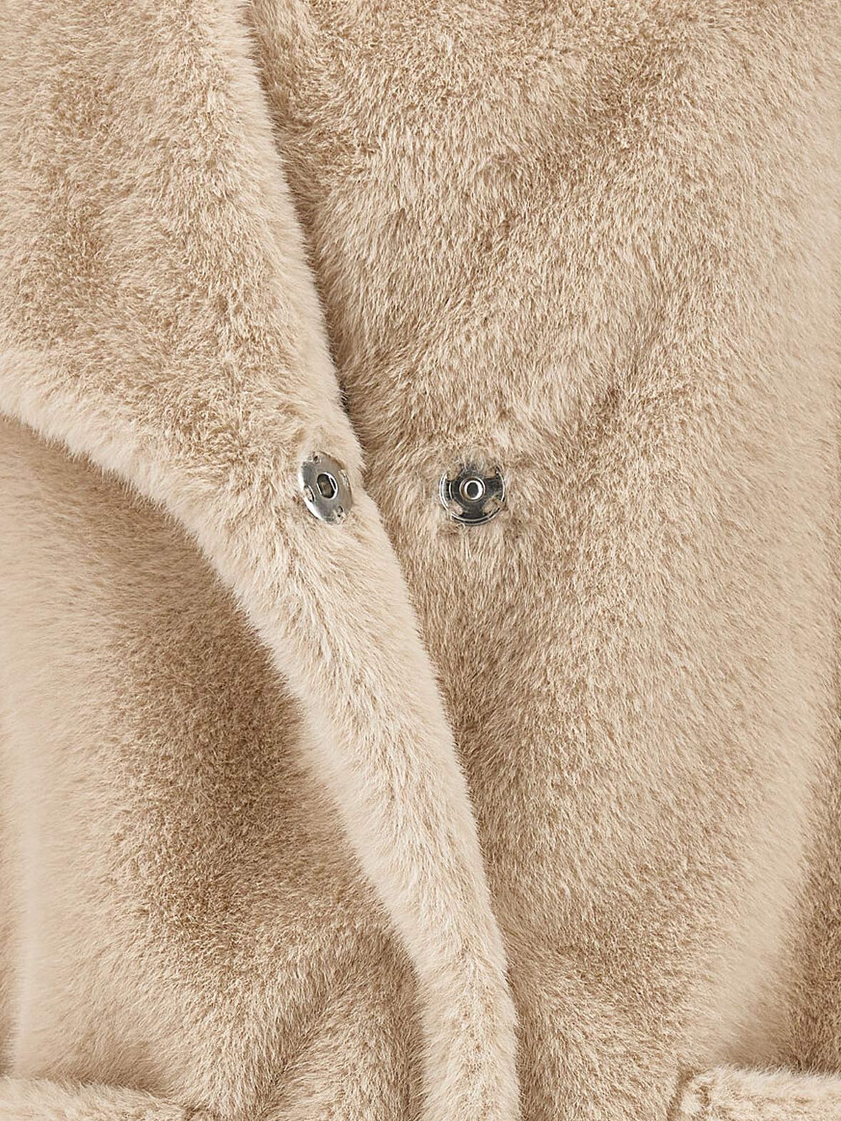 Monnalisa Girl's Teddy plush Beige coat - 17F104