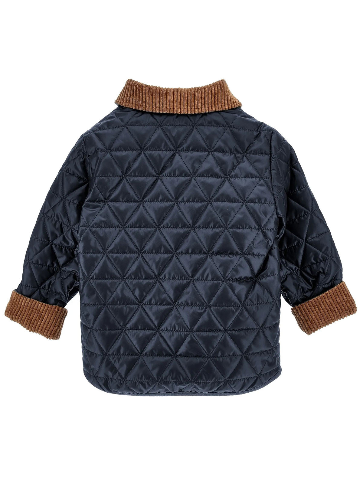 Monnalisa Boys Blue Quilted Jacket-28H100