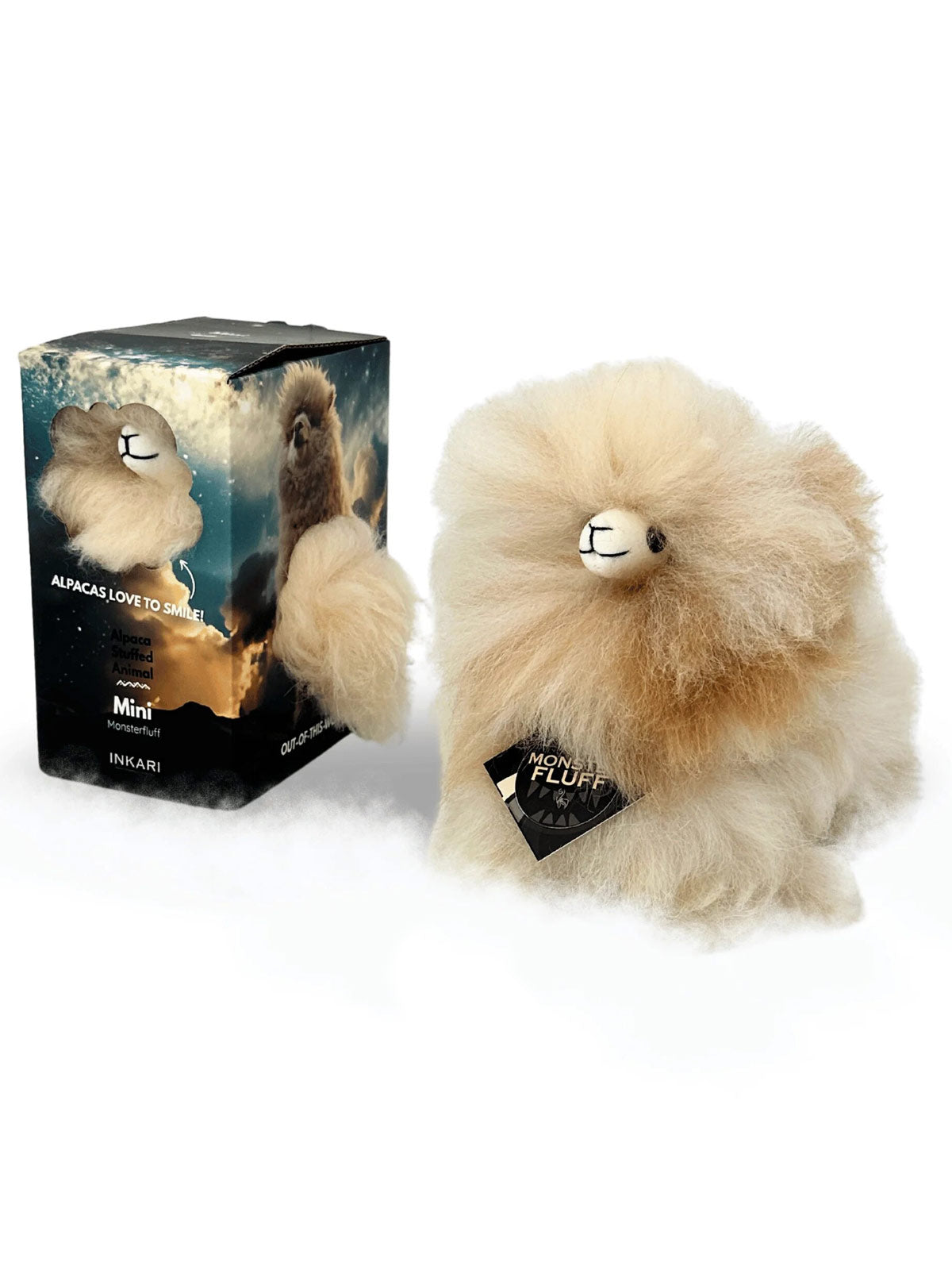 Inkari Alpaca soft toy-Monsterfluff- BLOND-Mini 15cm