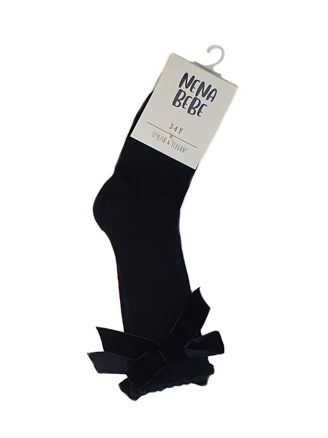 NENA BEBE Ribbed knee socks-6004 black