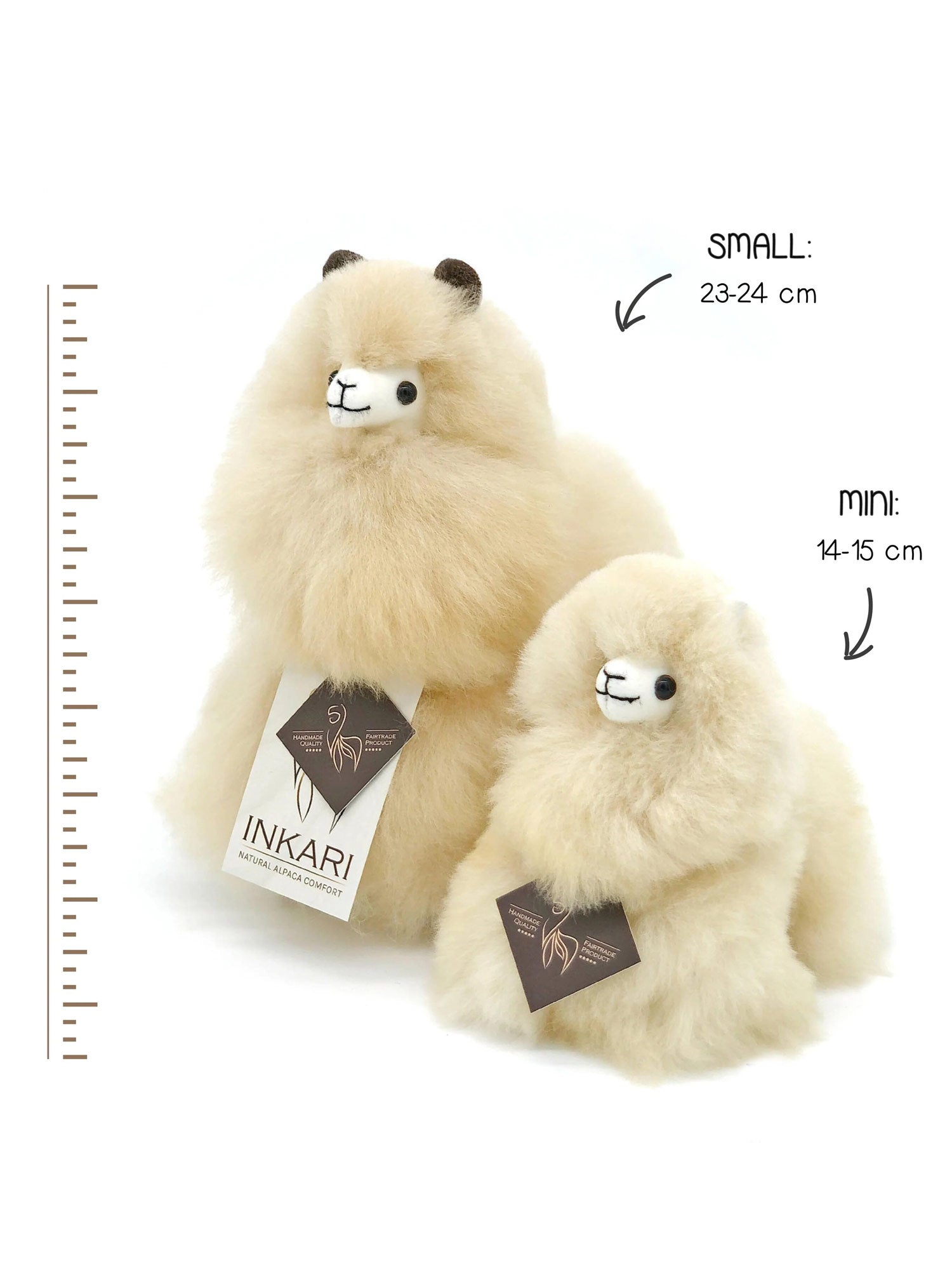 Inkari Alpaca soft toy Naturals - Blond-Mini 15cm
