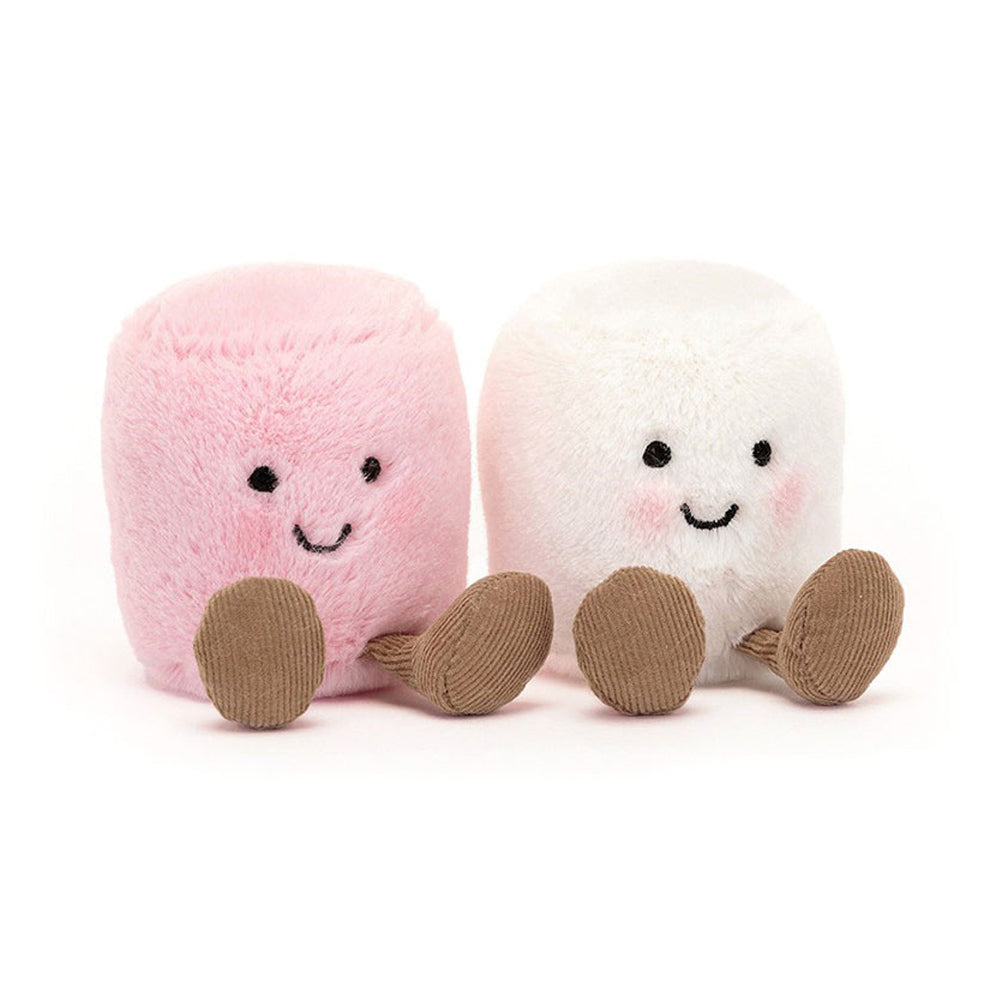 Jellycat soft toy Amuseables Pink & White Marshmallows-A6MPWN
