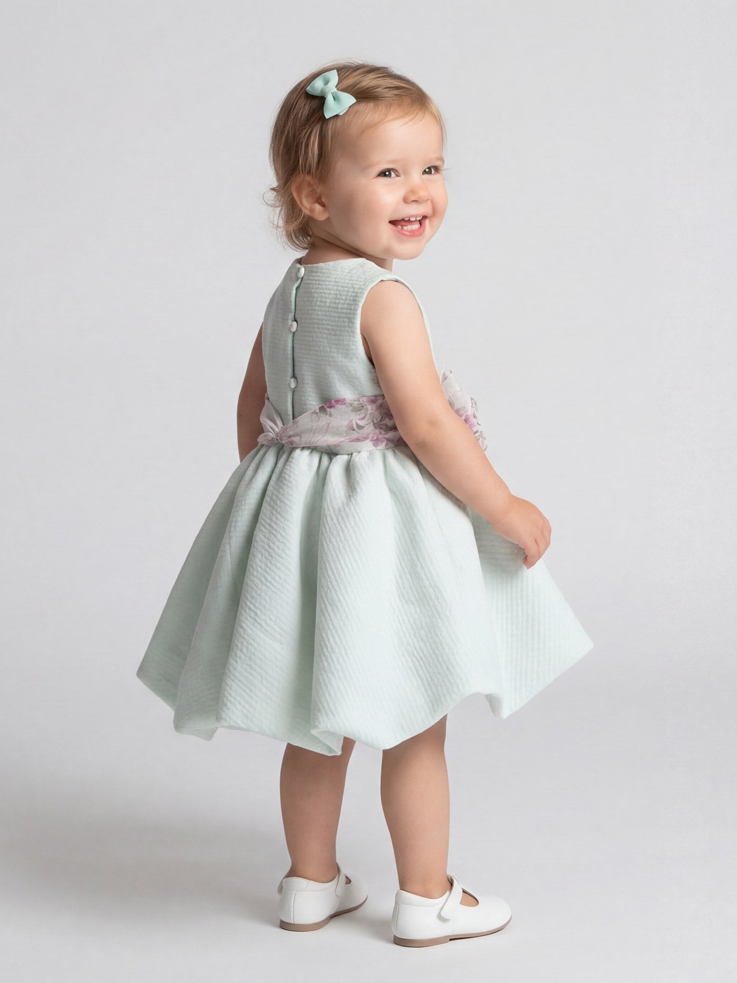 Girl's embossed balloon dress - Rosie
