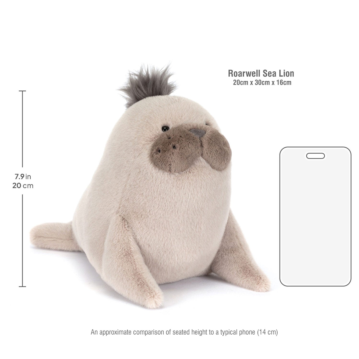 Jellycat soft toy Roarwell Sea Lion- SEA2LN