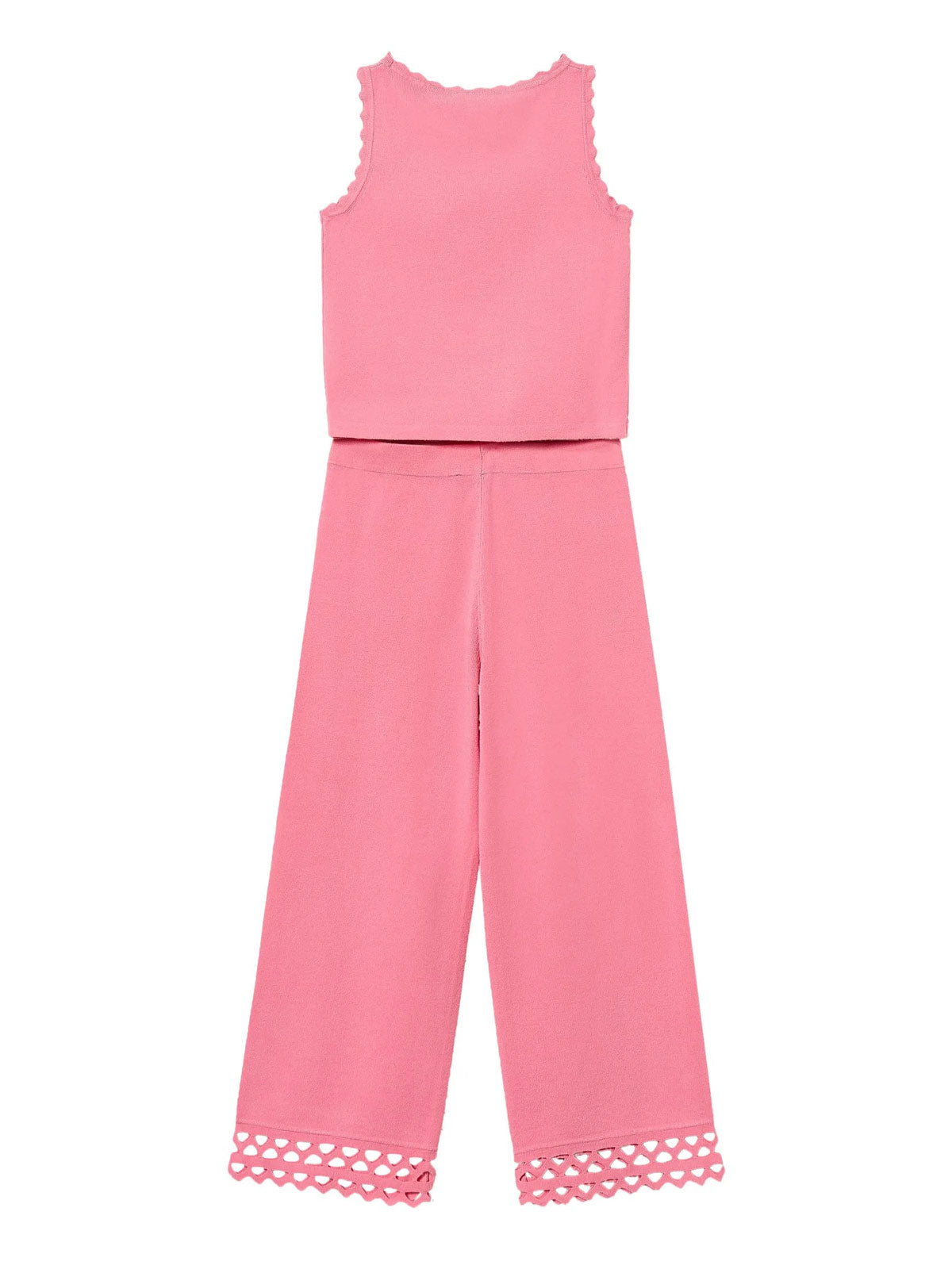 Twinset - Girls’ knitted viscose set top and trousers