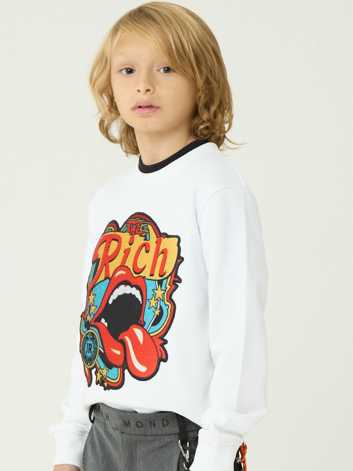 John Richmond- Kid's applique graphic design sweatshirt