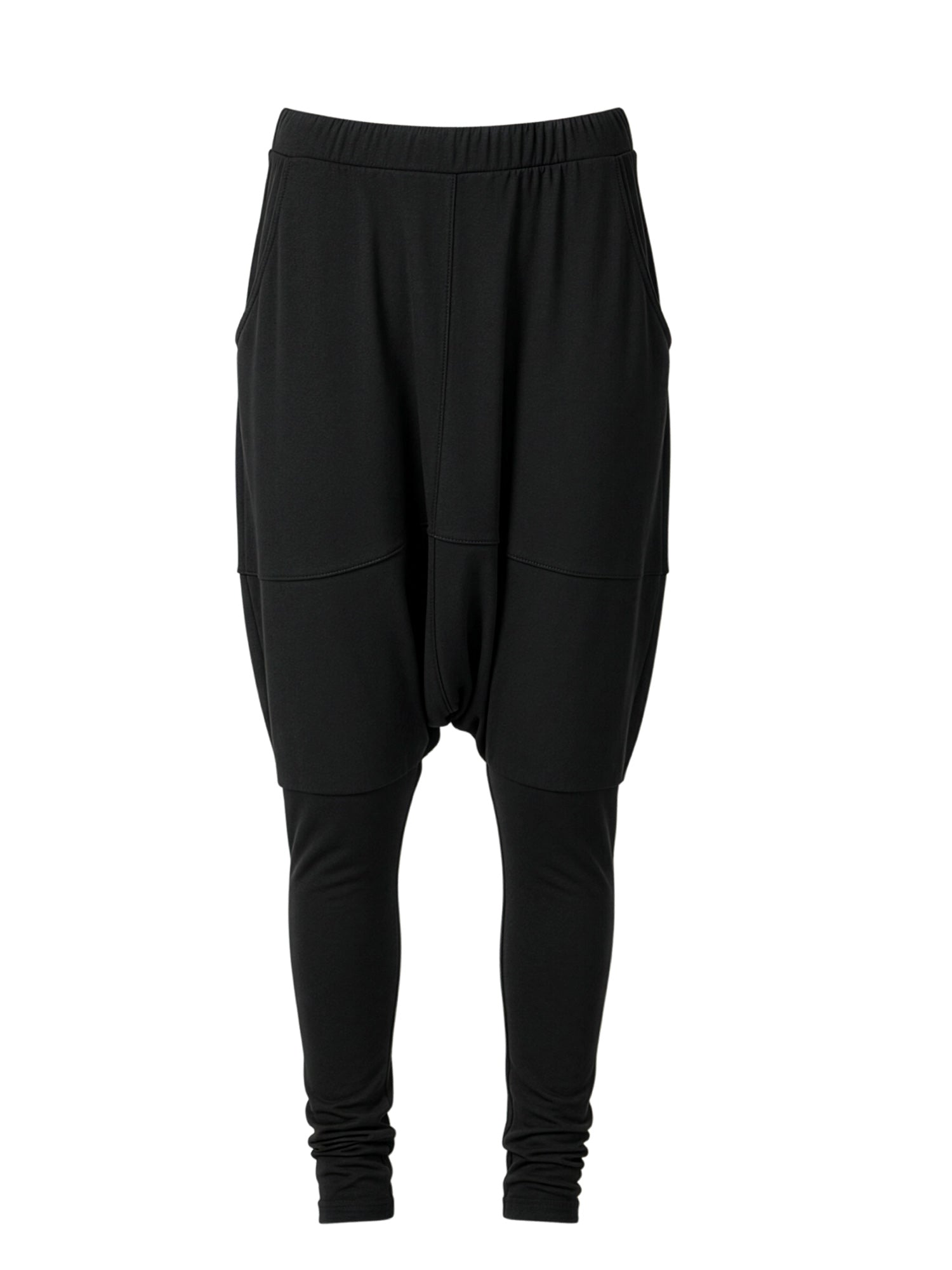 Diesel-Girls' Black Jersey Salwar Pants with Pockets