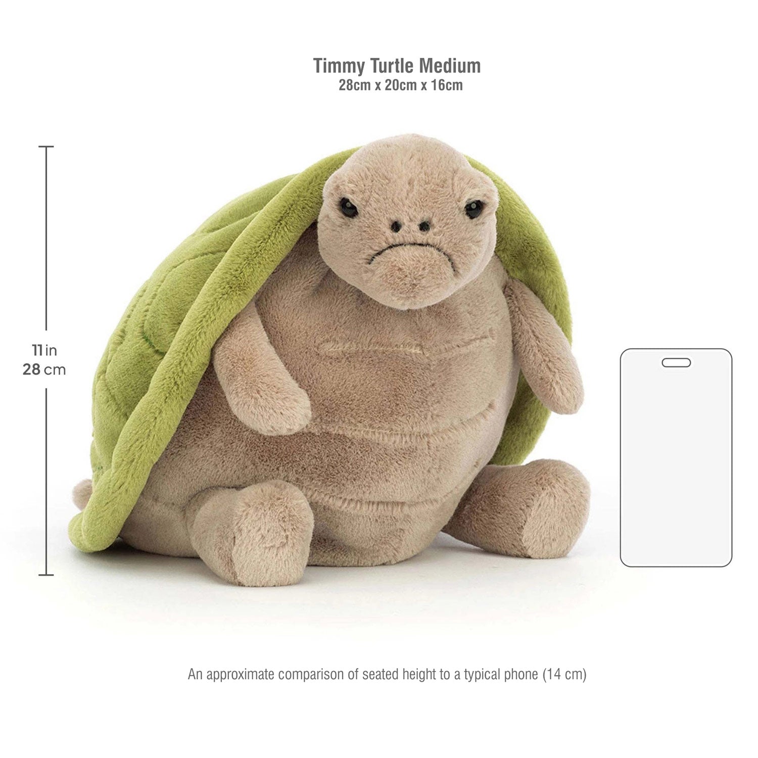 Jellycat soft toy Timmy Turtle Medium-TIM3TUR