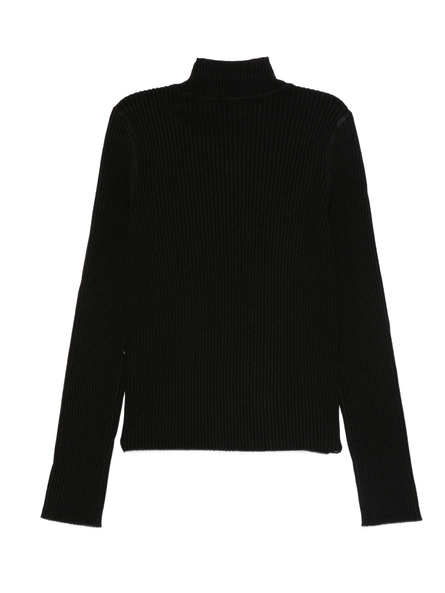 Twinset - Girl's knit turtleneck jumper-Black