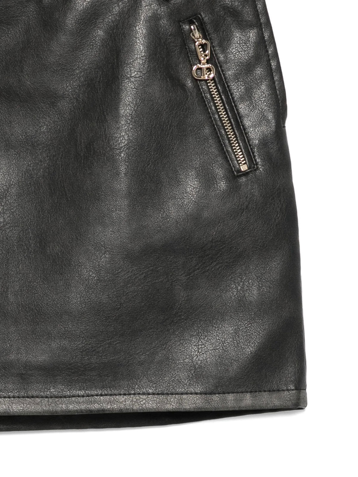 Twinset -Μίνι φούστα από τεχνητό δέρμα για κορίτσια