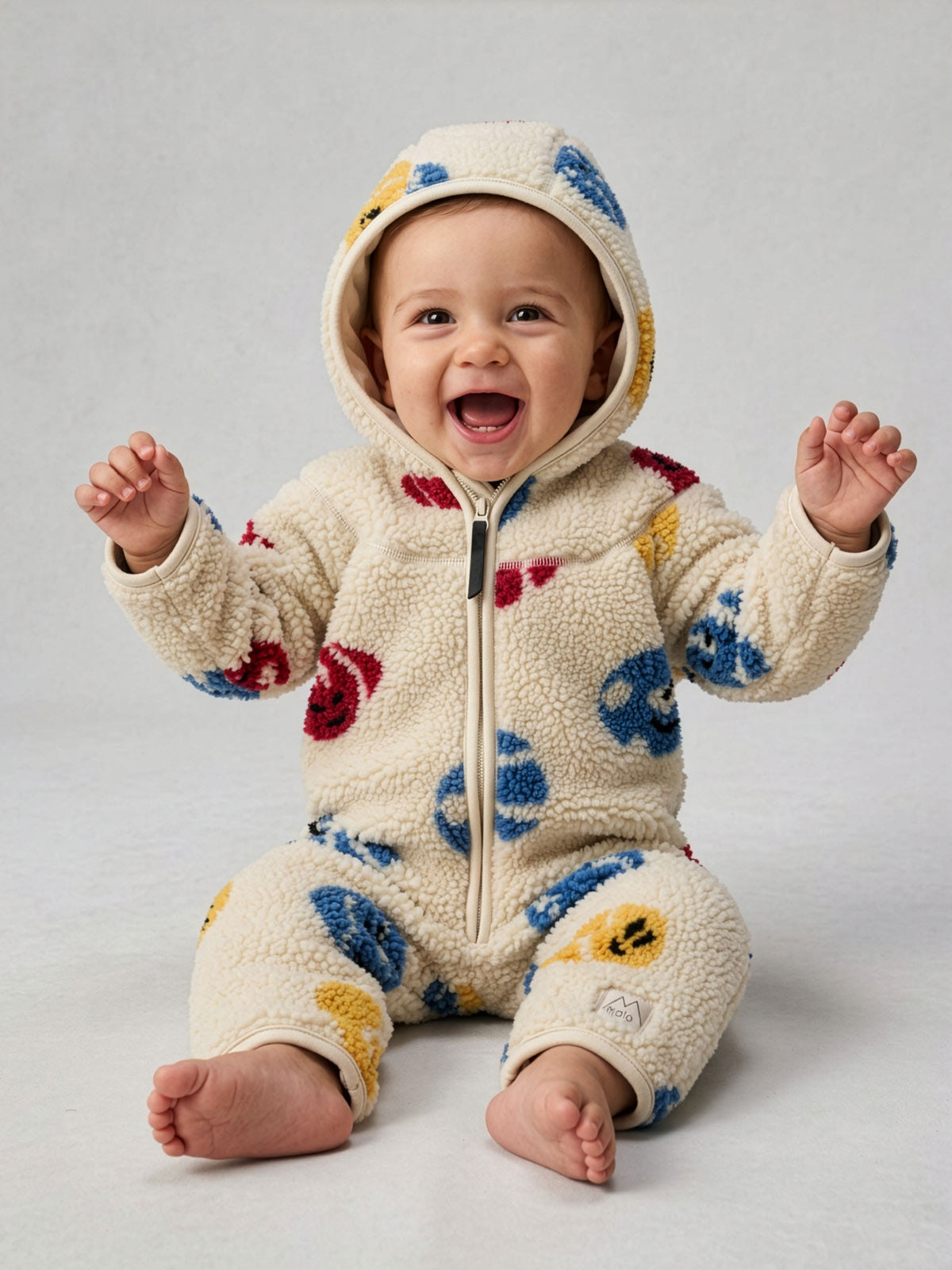 Molo teddy jumpsuit with print-UMEKO-5W26L302