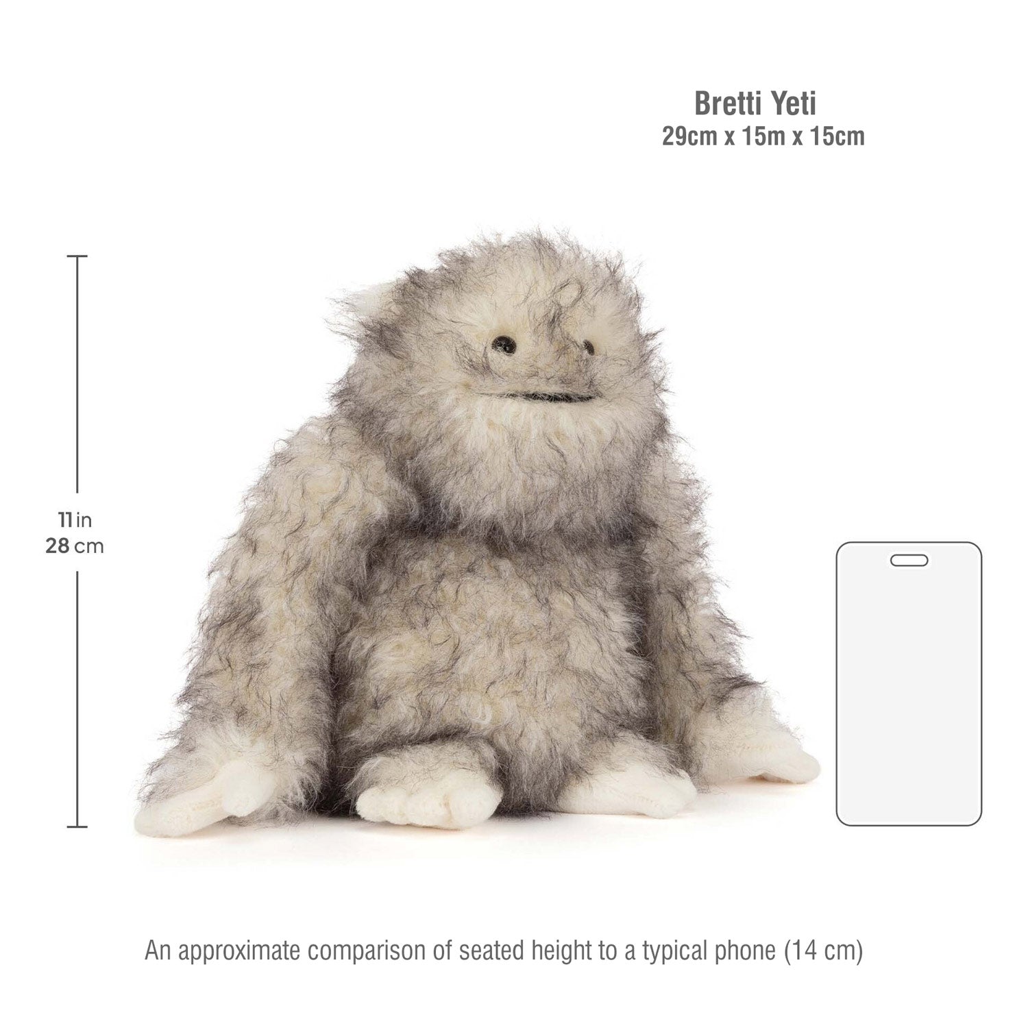 Jellycat soft toy Bretti Yeti-YEN2YET