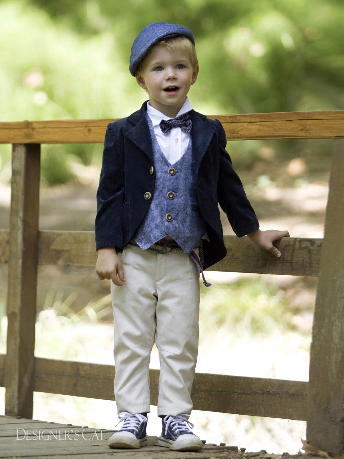 Baptism Outfit  for boy set 7pcs - ALLEGRINO Blue
