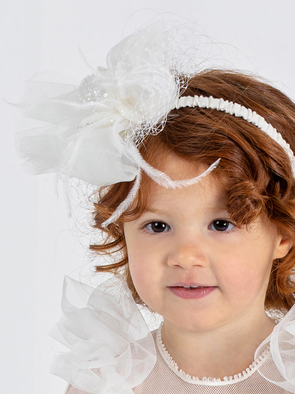 Girl's Headband with embroidered patterns - ADELA