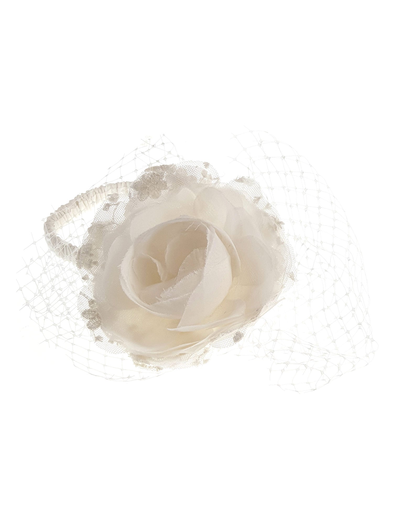 Girl's Headband with veil and flower-AMBITION