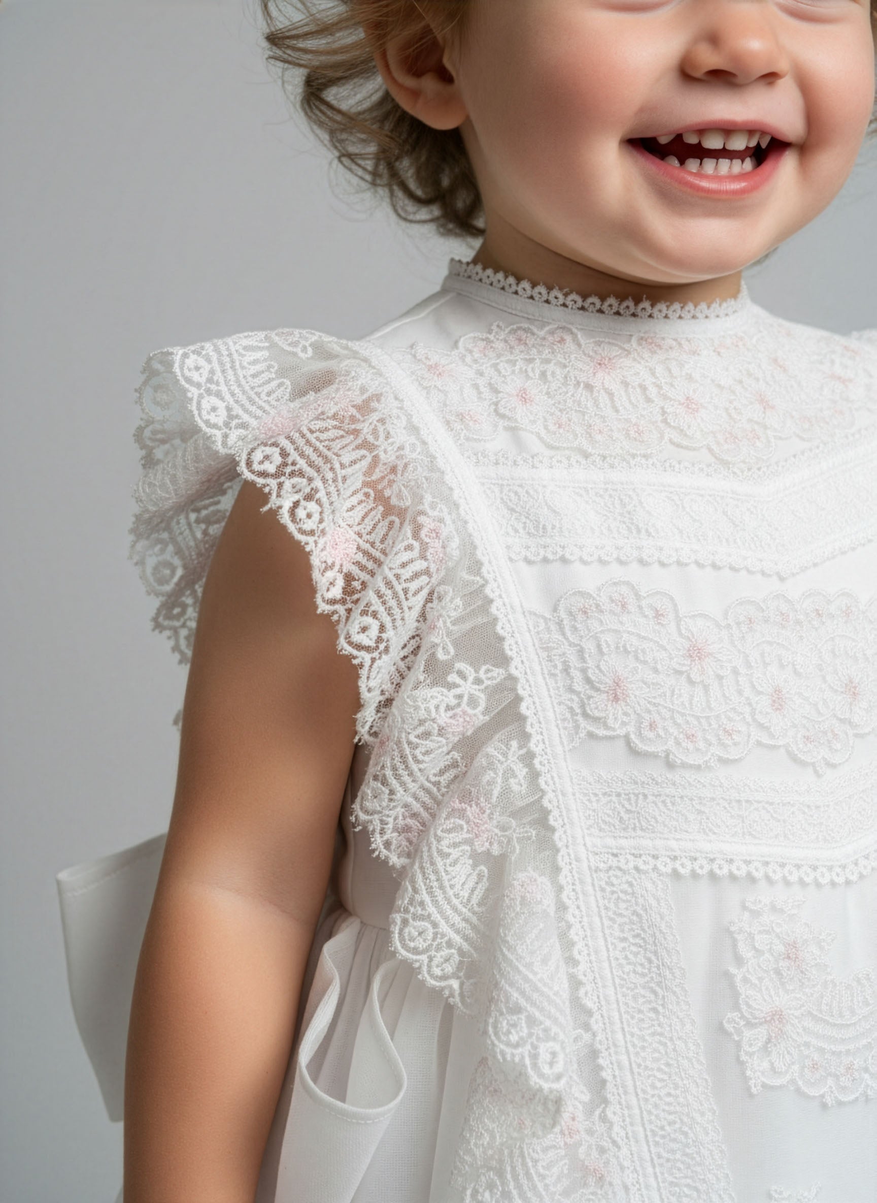 Girl's Embroidered lace dress-ANATOLIA