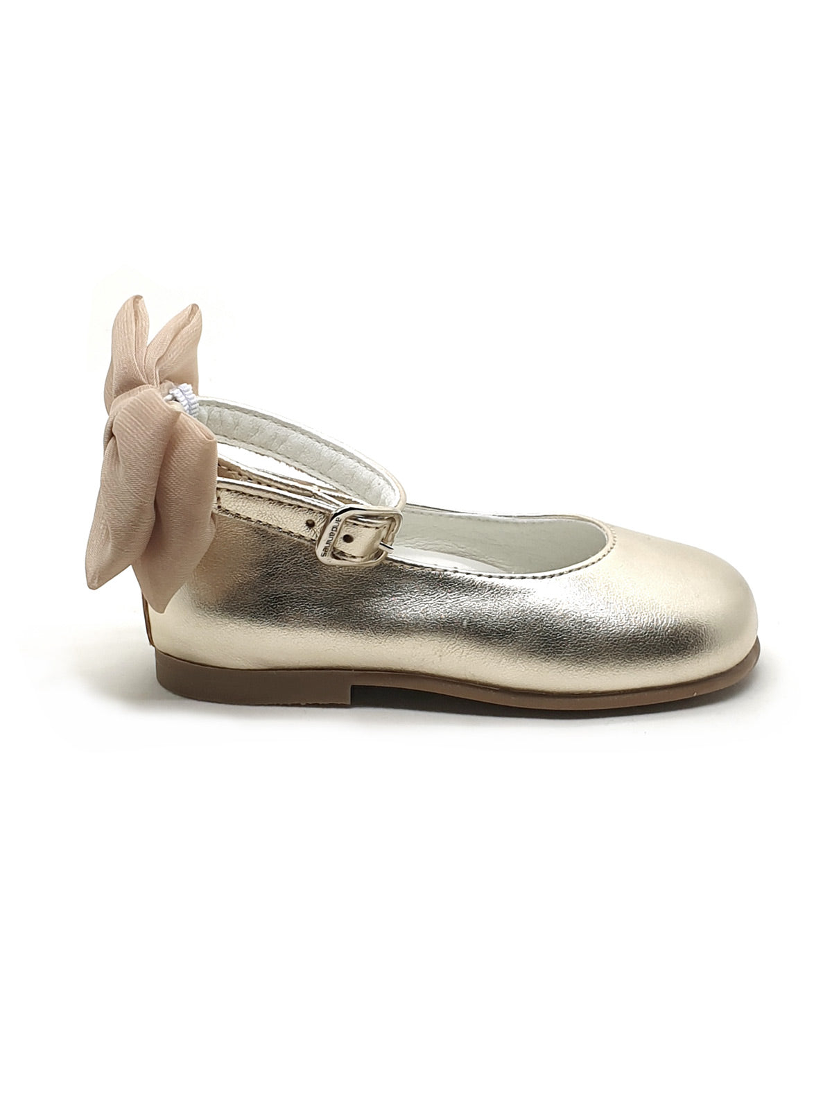 Δερμάτινο παπούτσι για κορίτσια Ballerina με Φιόγκο