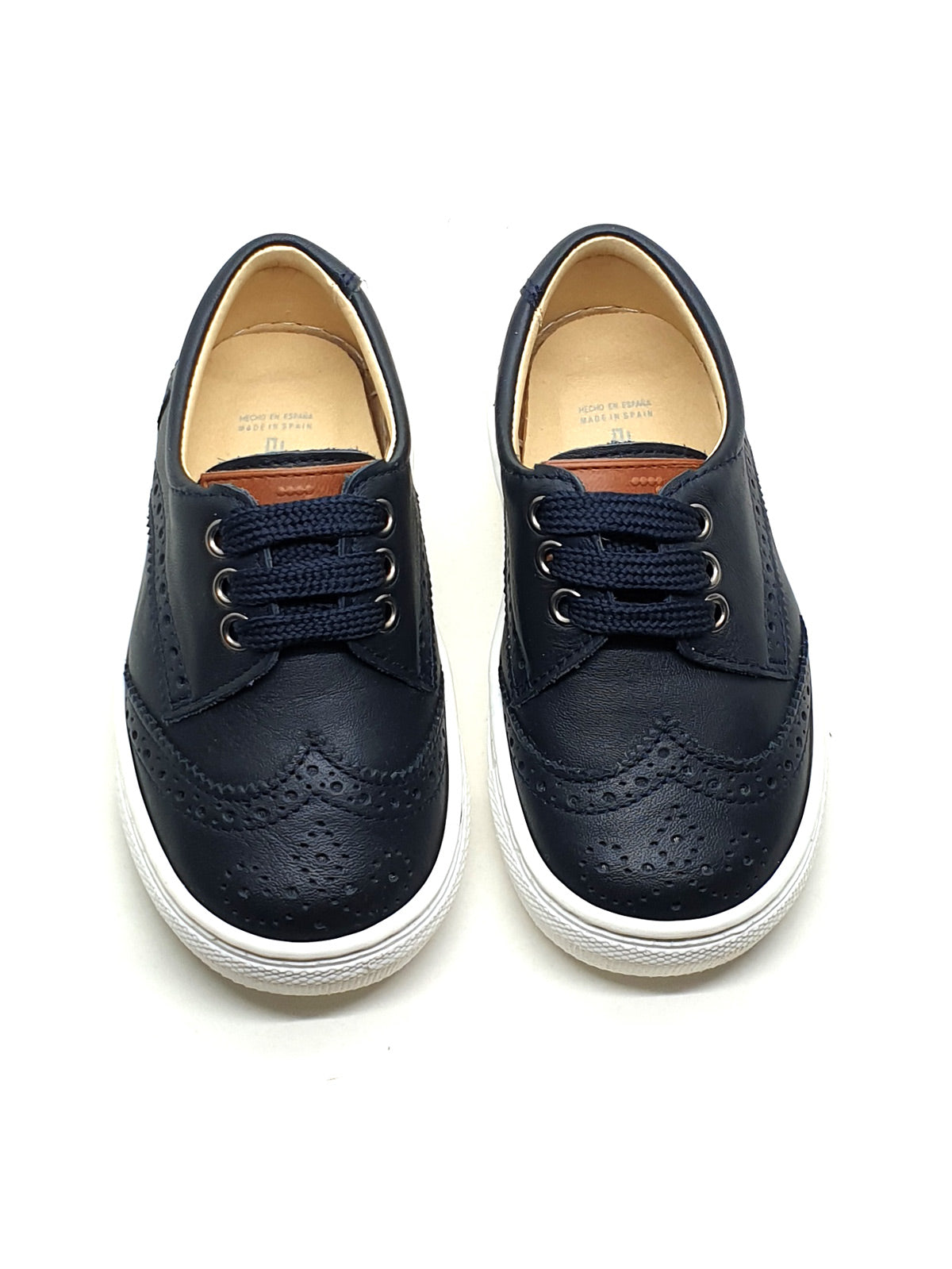 Andanines leather sneakers-navy blue