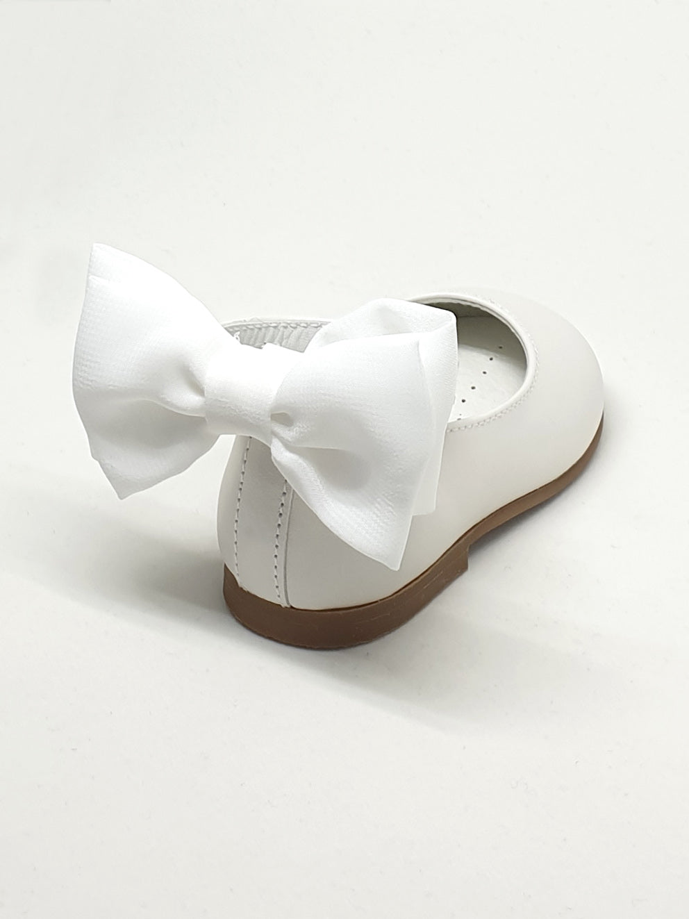 Kid's Ballerina Leather shoe with Bow-191075-15