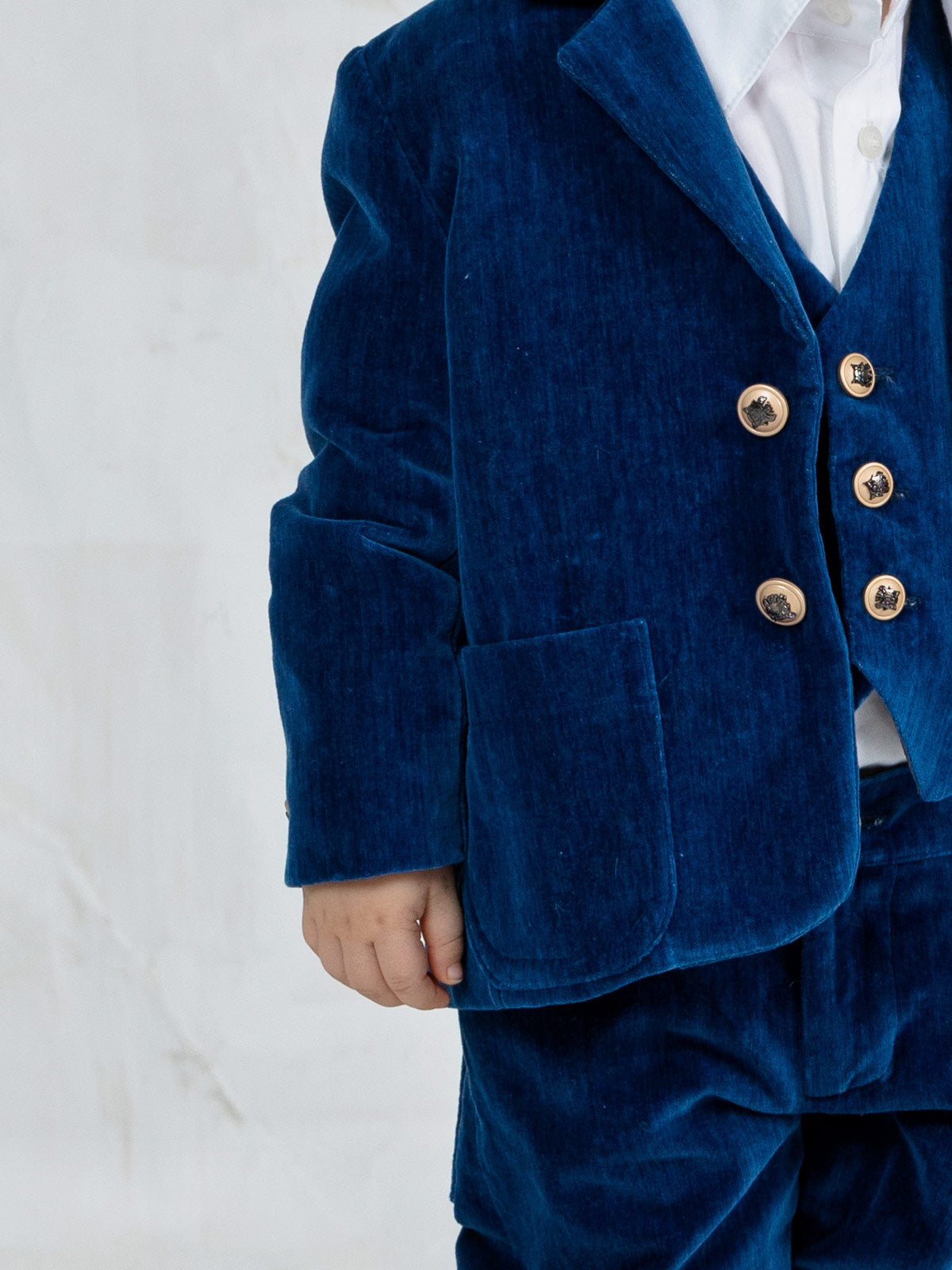 Boy's velvet cotton suit set 7 pieces - AVATAR