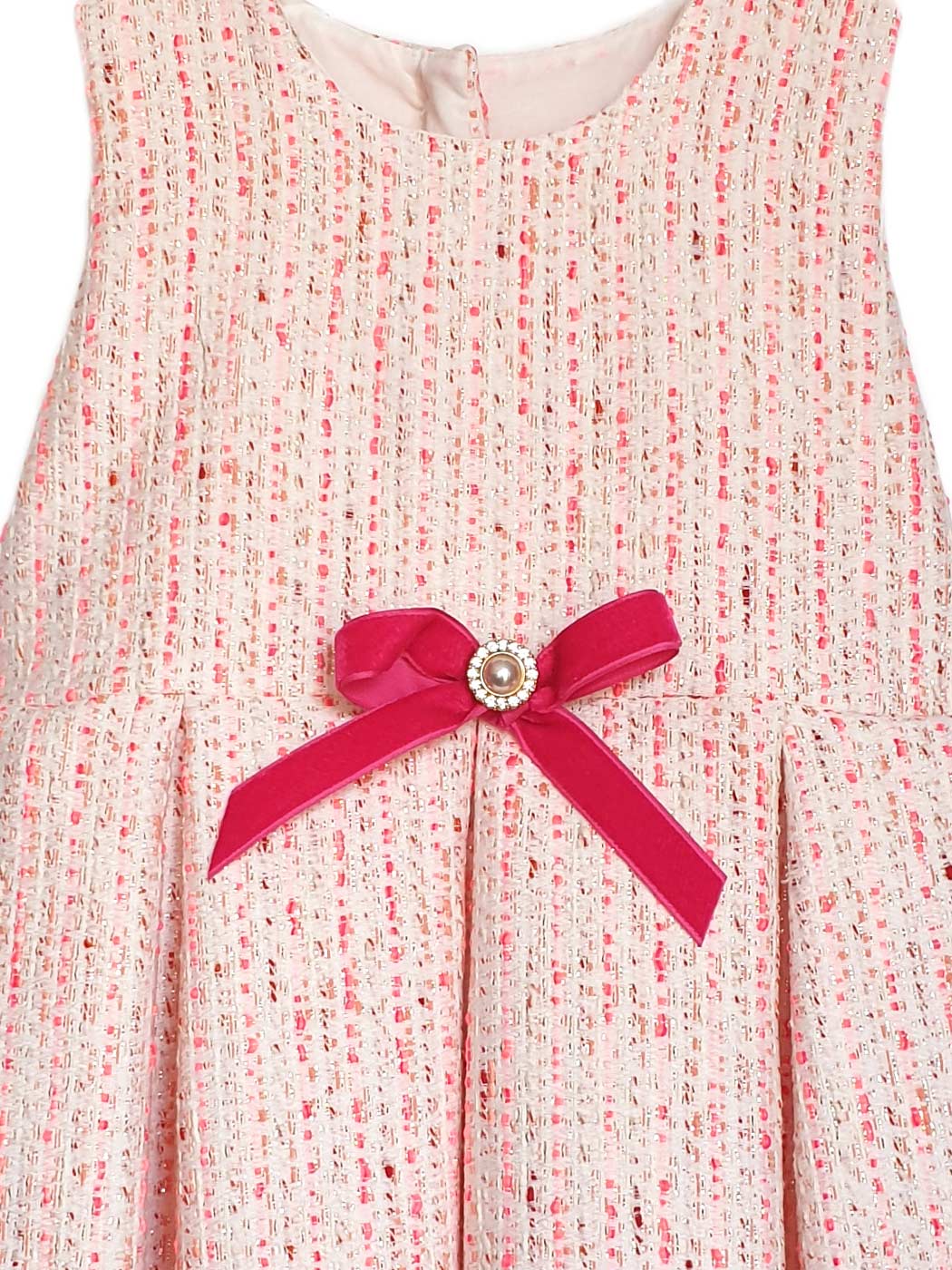 Βρεφικό Φόρεμα σε γραμμή-Α με φιόγκο - AVRIL Ροζ-Φούξια