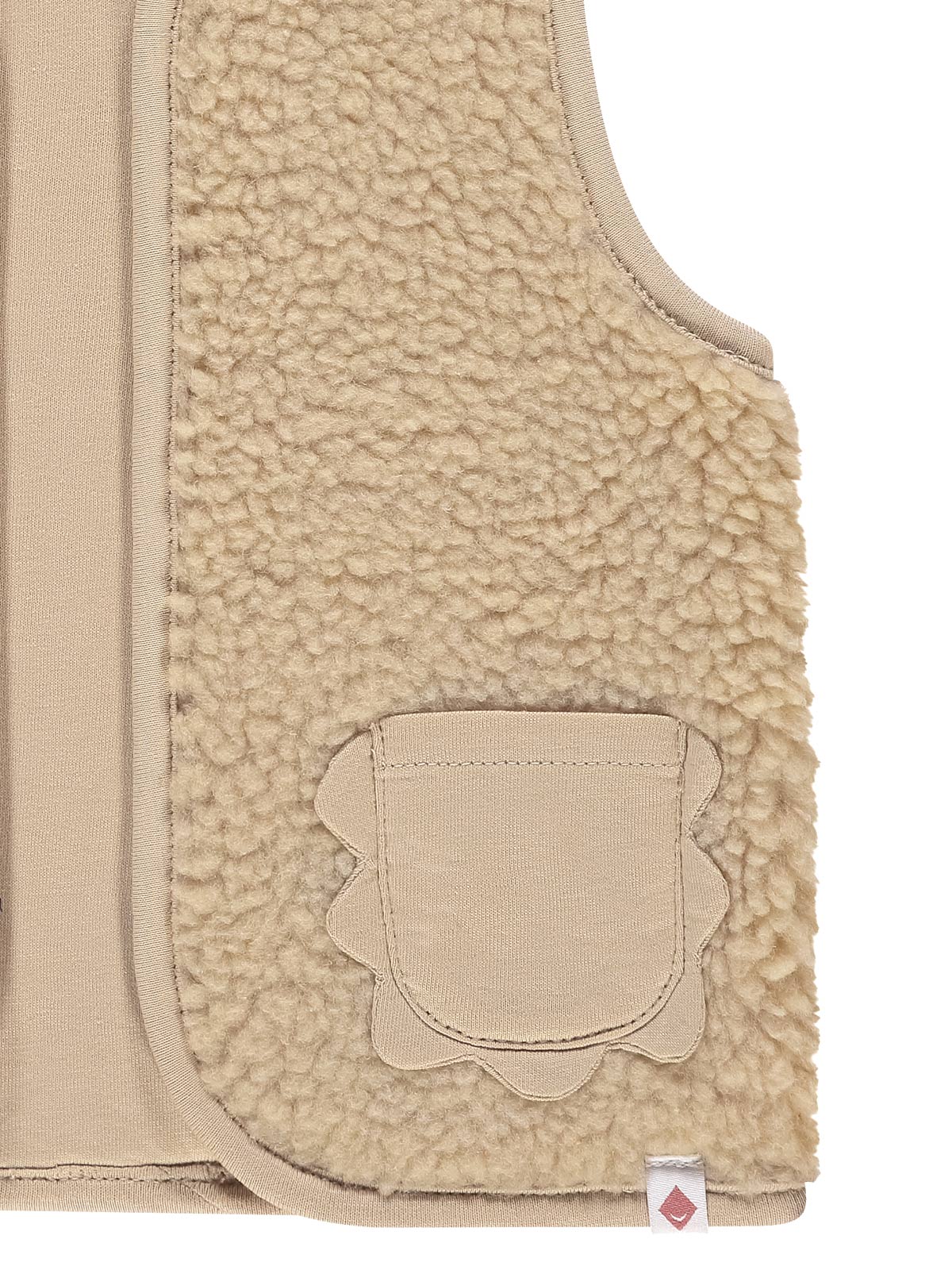 Babyface-Baby Gilet with bouclé faux fur-BBE25528430