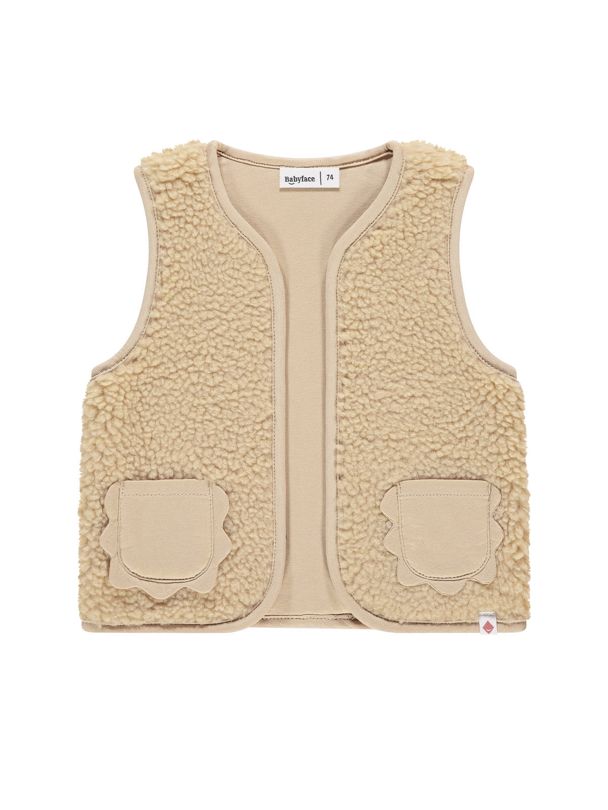 Babyface-Baby Gilet with bouclé faux fur-BBE25528430