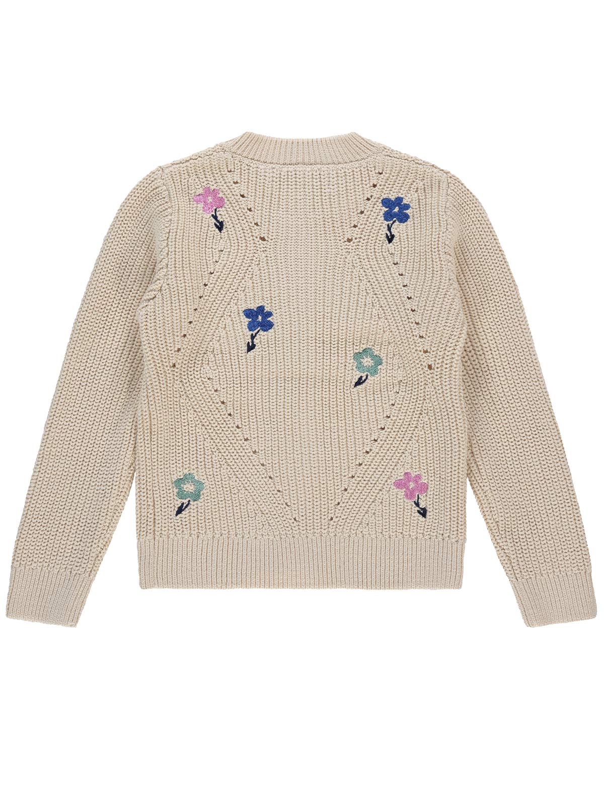 Babyface-Βαμβακερή Πλεκτή ζακέτα για κορίτσια με κέντημα