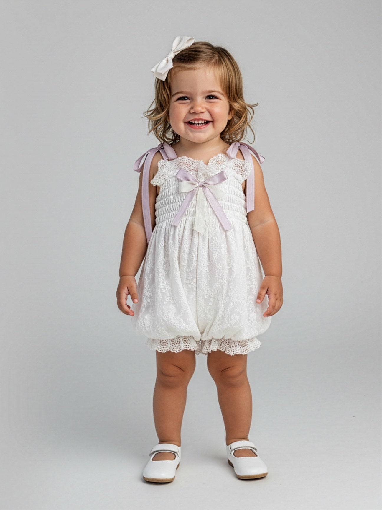 Baby Girl's lace overall-BIBA