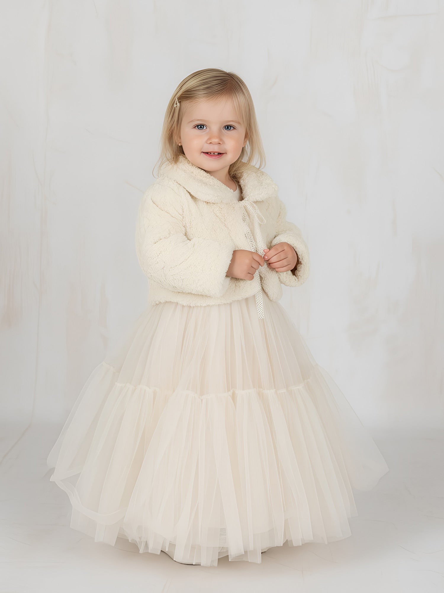 Baby's Bolero Faux fur - ROSA