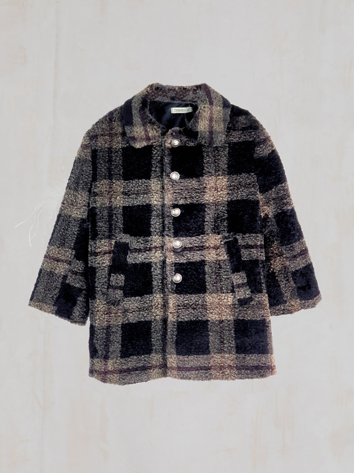 Boy's coat with checkered pattern - BRAXTON