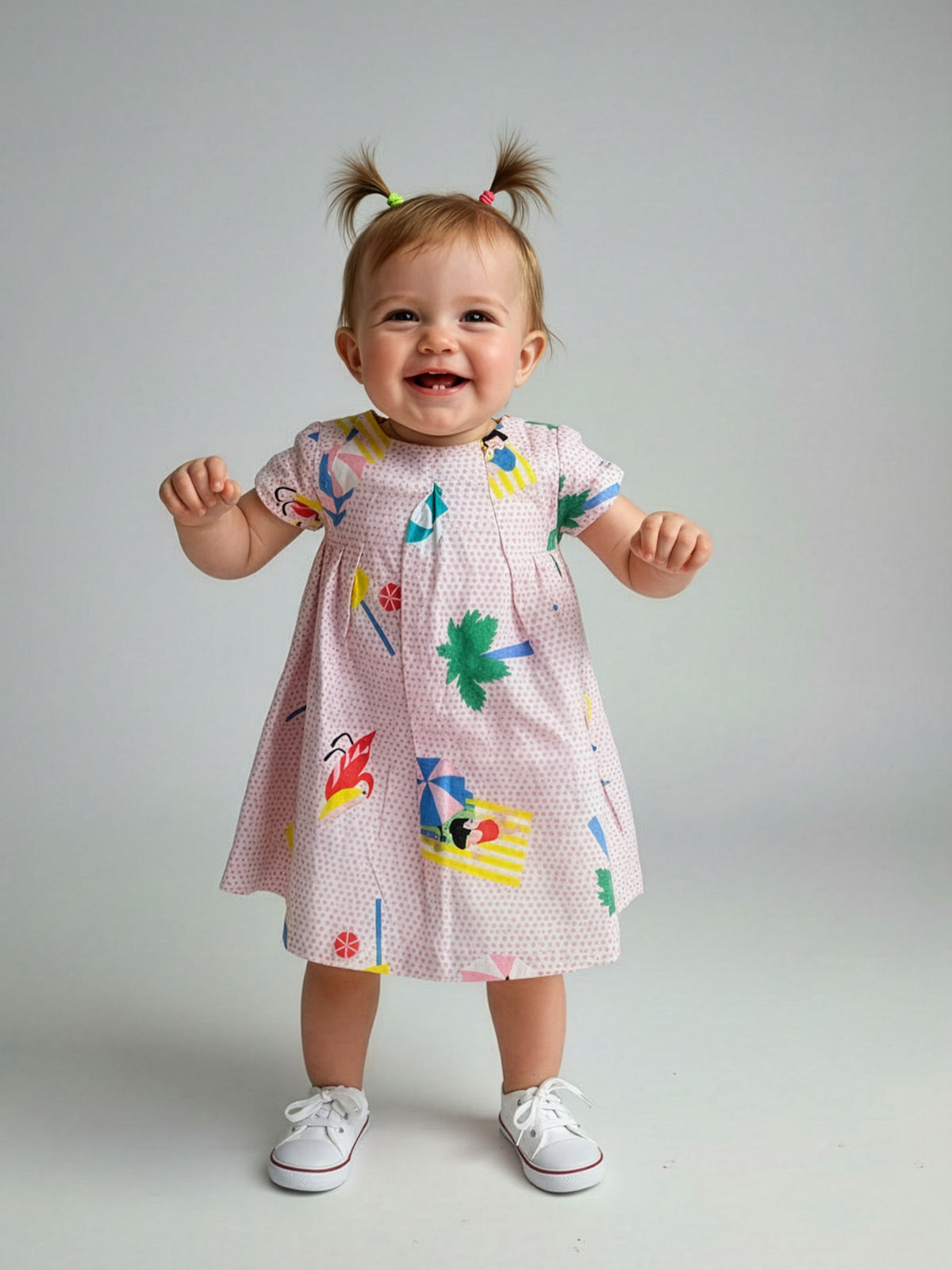 Catimini Baby printed dress set 2pcs-CJ30031