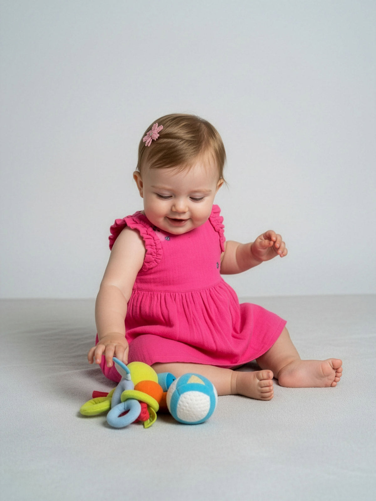 Catimini - Newborn dress-bodysuit with print-CN33071