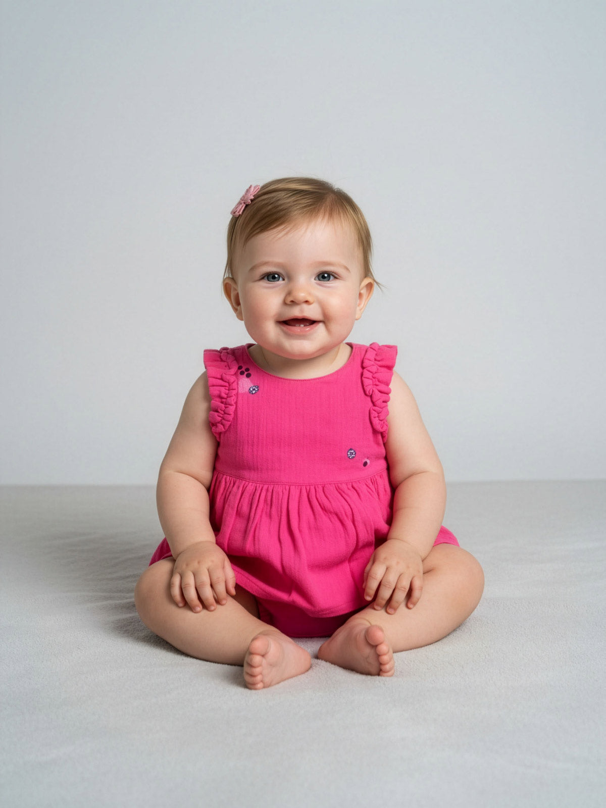 Catimini - Newborn dress-bodysuit with print-CN33071