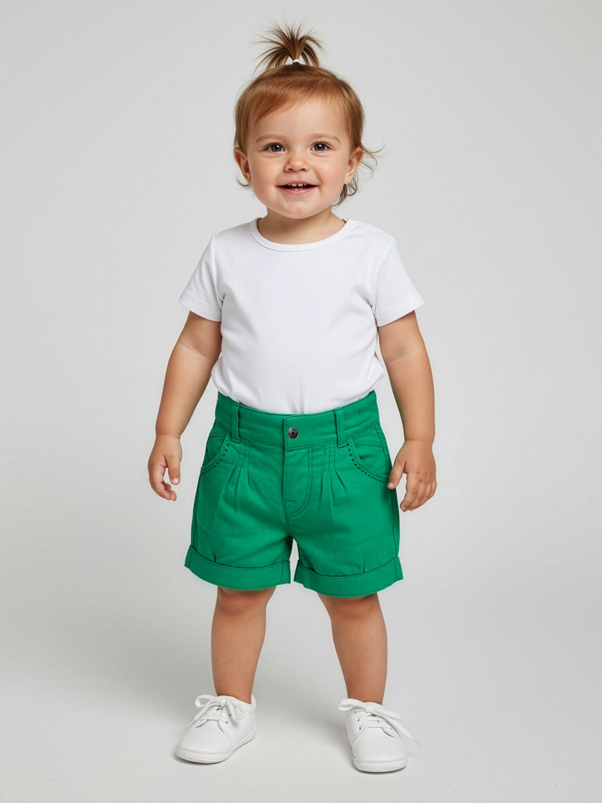 Catimini Baby's girl linen shorts-CL26023