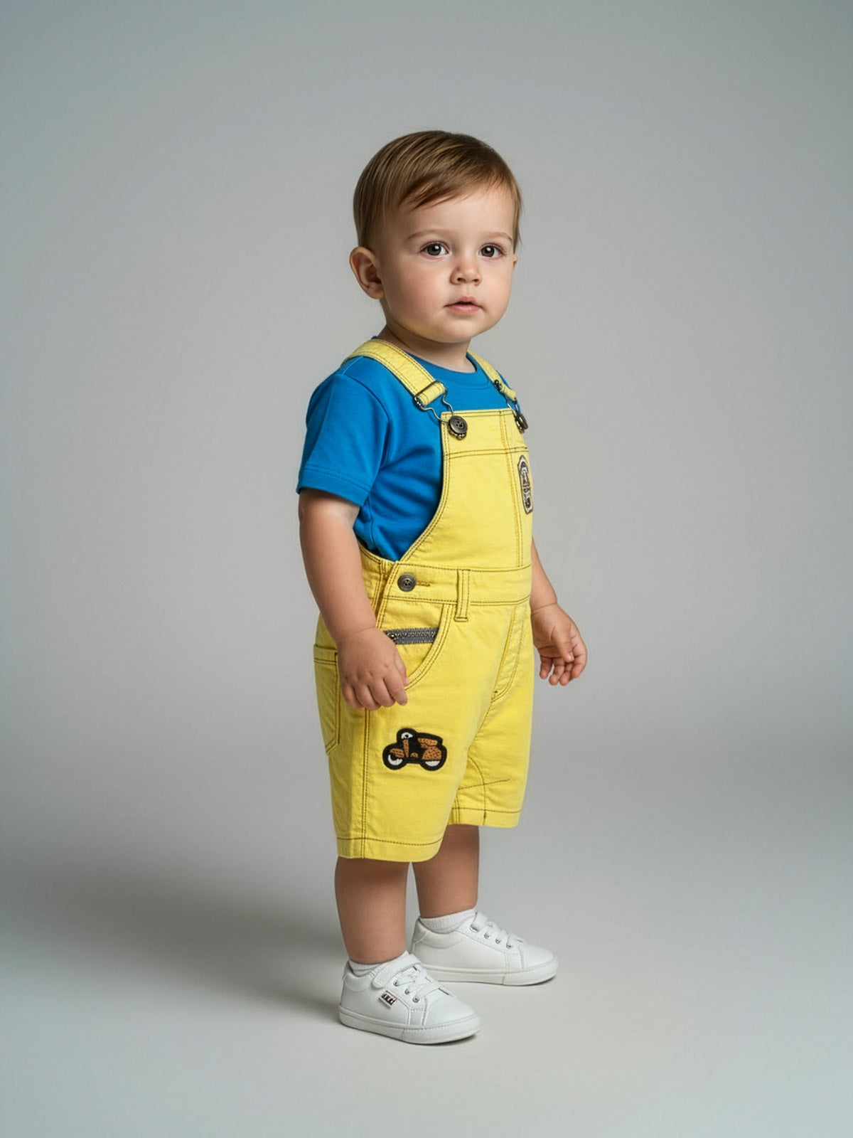 Catimini Salopette shorts for baby-CN21012