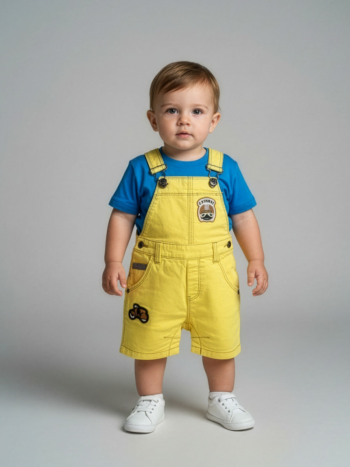 Catimini Salopette shorts for baby-CN21012
