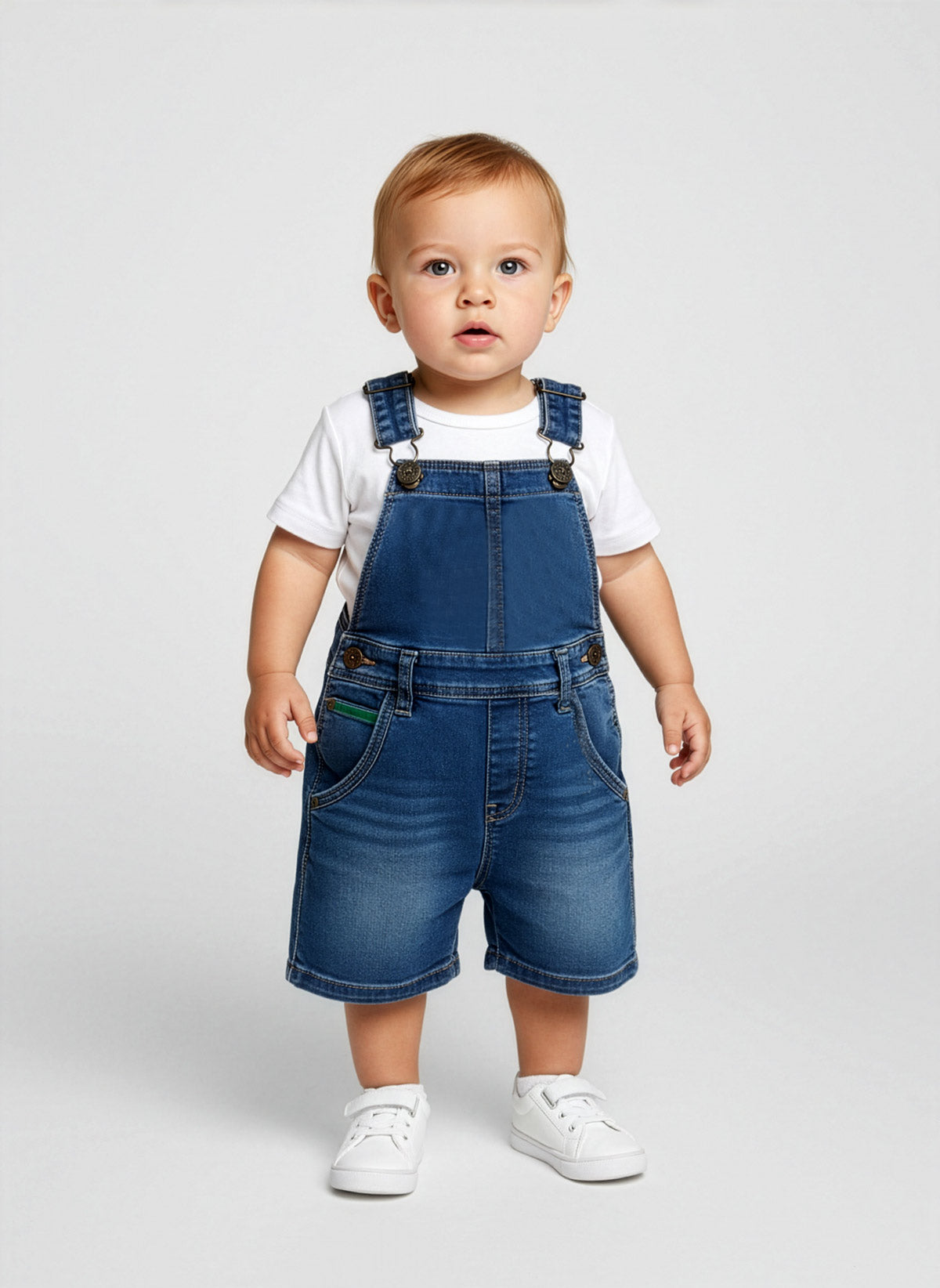 Catimini Βρεφικό κοντό τζιν Σαλοπέτα-CL21002