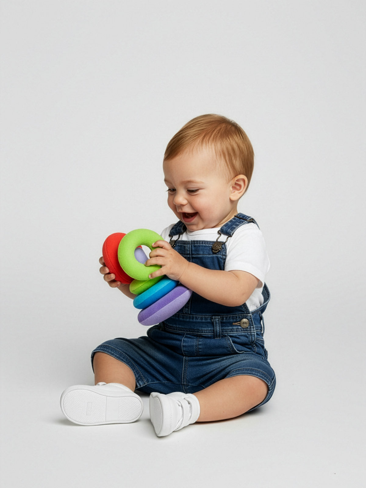 Catimini Βρεφικό κοντό τζιν Σαλοπέτα-CL21002